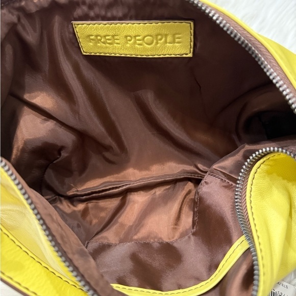 FREE PEOPLE Real World Clutch Leather Hobo Bag - Picture 11 of 13